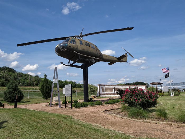 Huey Helicopter in Contemplation Garden